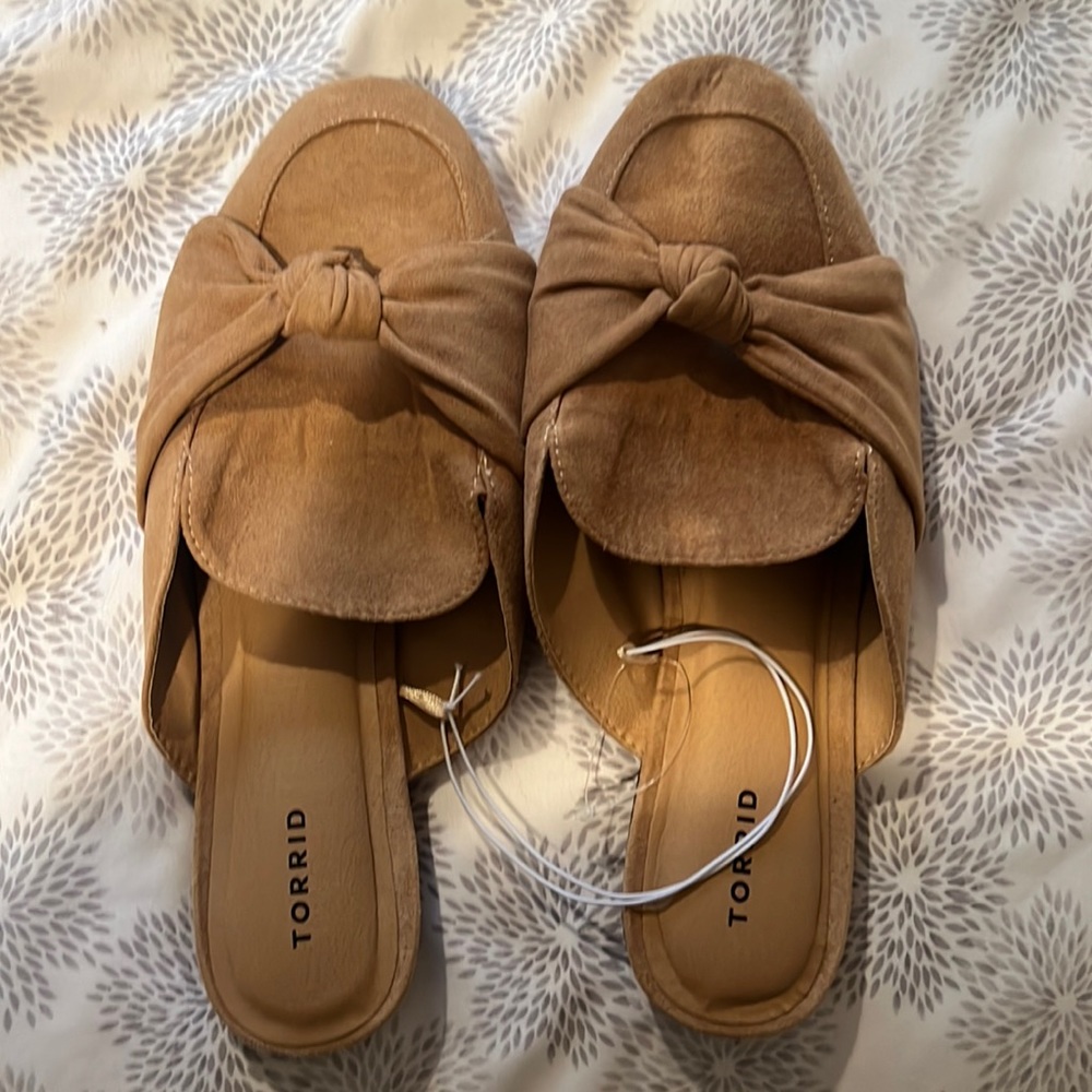 Torrid Suede Knot Mules